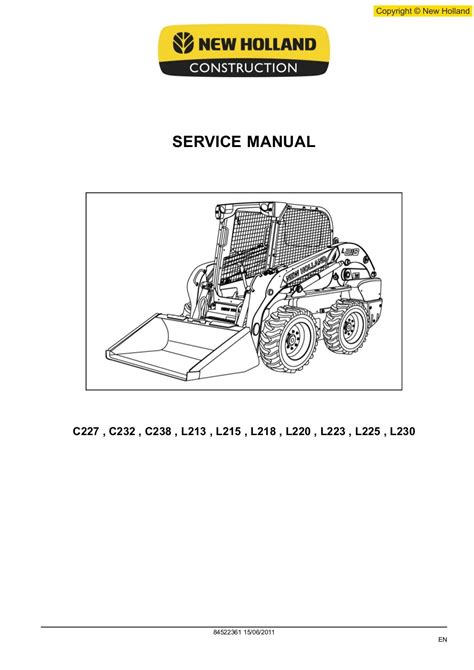 New holland L218 Skid Steer Loader Manuals